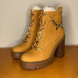 GBG High Heel Boots w/Fur New WO Tags